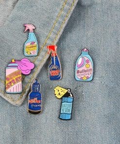 Alternative view of Cute 'Purple Bitch Spray' Enamel Pin