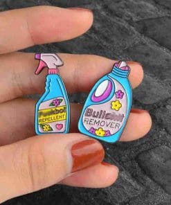 Alternative view of Spray Bottle 'Fuckboi Repellent' Enamel Pin