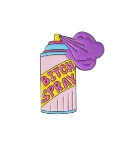 Cute 'Purple Bitch Spray' Enamel Pin