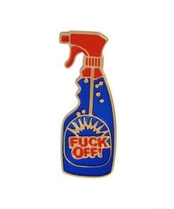 Funny 'Spray Bottle | Fuck Off' Enamel Pin
