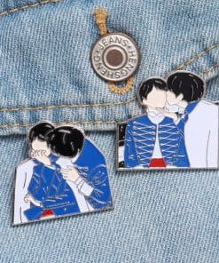 Alternative view of BTS 'JK and V | Sweet ver.2' Kpop Enamel Pin