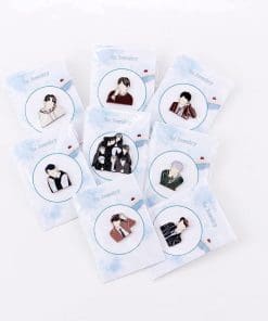 Alternative view of BTS 'Kpop V' Enamel Pin
