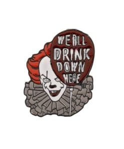Alternative view of It 'We All Drink Down Here' Enamel Pin