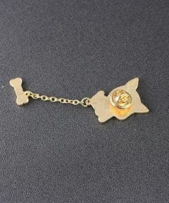 Chain 'Cute Dog and Bone' Enamel Pin - Image 4