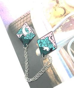 Chain 'Moonlight' Enamel Pin - Image 6