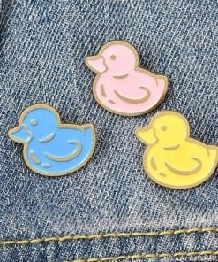 Alternative view of Duck 'Blue Rubber Duck' Enamel Pin