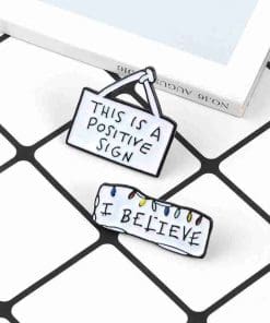 Stranger Things 'Positive Sign' Enamel Pin - Image 6