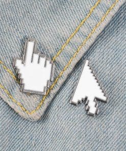Classic Cursor Set of 2 'Hand | Arrow' Enamel Pin