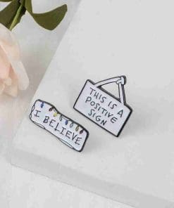 Stranger Things 'Positive Sign' Enamel Pin - Image 8