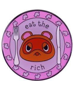 Animal Crossing 'Tom Nook | Eat the Rich' Enamel Pin