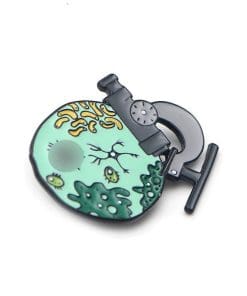 Microscope & Virus Enamel Pin - Image 3