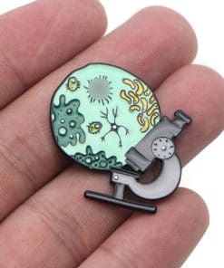 Microscope & Virus Enamel Pin - Image 4