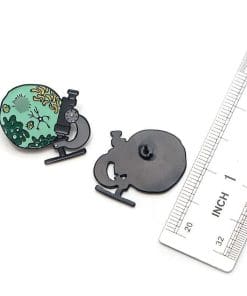 Microscope & Virus Enamel Pin - Image 5