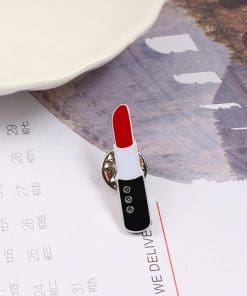Cute Red Seductive Lipstick s Enamel Pin - Image 5