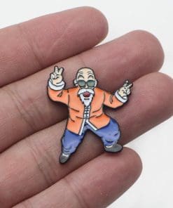 Alternative view of Dragon Ball Z 'Master Roshi | Party Time' Enamel Pin