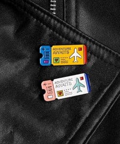 Air Ticket 'Adventure Awaits ver.1' Enamel Pin - Image 15
