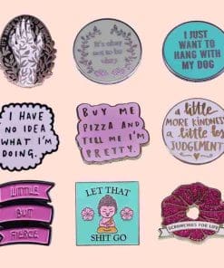 Positive Vibes 'Let That Shit Go' Enamel Pin - Image 3