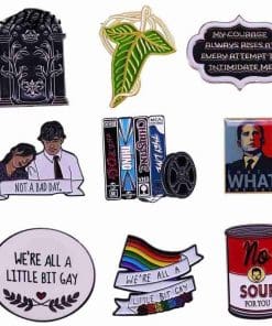 Alternative view of Pride and Prejudice 'Courage' Enamel Pin