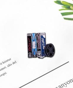 Alternative view of Classic 80's Horror Movies Enamel Pin