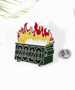 Alternative view of 2020 Dumpster Fire '3.0' Enamel Pin