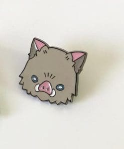 Alternative view of Demon Slayer: Kimetsu No Yaiba 'Inosuke Head' Enamel Pin