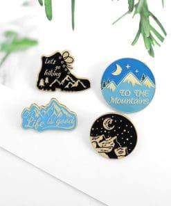 Hiking 'Let's Go Hiking | Black Boot' Enamel Pin - Image 5