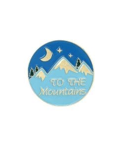 Hiking 'To The Mountain' Enamel Pin