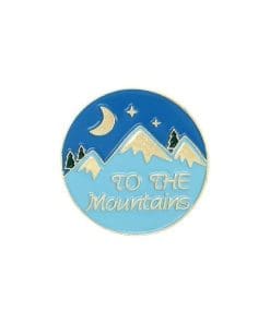 Hiking 'To The Mountains' Enamel Pin