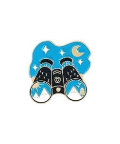 Hiking 'Binoculars' Enamel Pin
