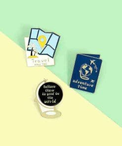 Travel the World 'Passport' Enamel Pin - Image 3