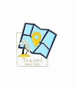 Travel the World 'You Are Here' Enamel Pin