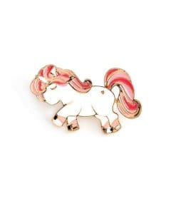 Cute White Unicorn Enamel Pin