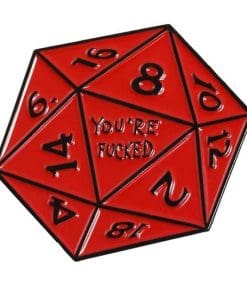 Dungeons and Dragons 'You're F'd | Dice' Enamel Pin
