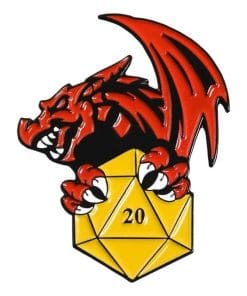 Dungeons and Dragons 'Dragon Dice' Enamel Pin