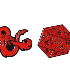 Alternative view of Dungeons and Dragons 'Logo' Enamel Pin