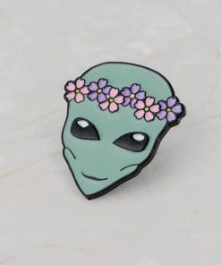 Flower Alien Enamel Pin