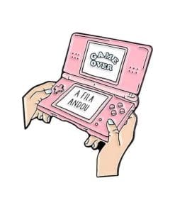 Cute 'Game Over | Handheld' Enamel Pin