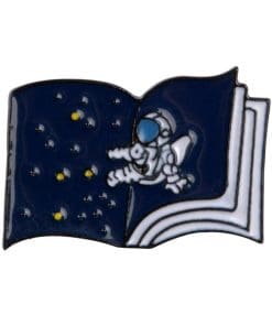 Astronaut Book Enamel Pin