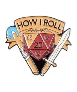 Dungeons and Dragons 'How I Roll' Enamel Pin