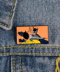 Batman Slaps Robin Meme Enamel Pin - Image 3