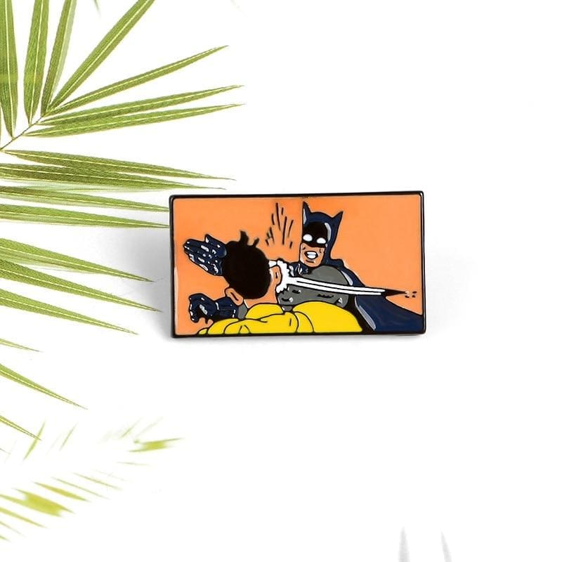Batman Slaps Robin Meme Enamel Pin - Image 6