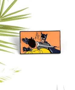 Batman Slaps Robin Meme Enamel Pin - Image 4