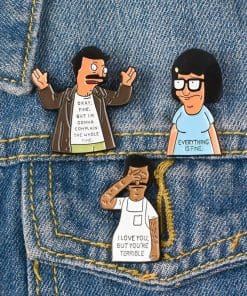 Alternative view of Bob's Burgers 'Okay Fine' Enamel Pin