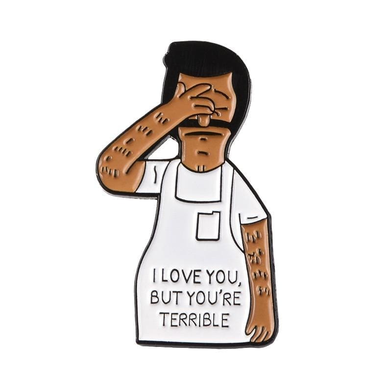 Bob's Burgers 'I Love You | You're Terrible' Enamel Pin