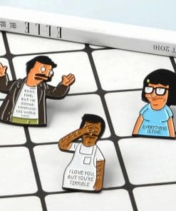 Bob's Burgers 'I Love You | You're Terrible' Enamel Pin - Image 4