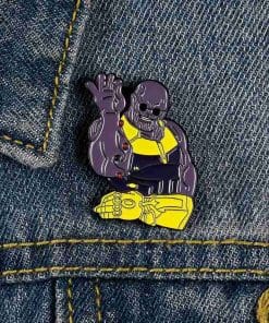 Alternative view of Thanos 'Salt Bae | Infinity Gauntlet' Enamel Pin