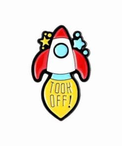 Space 'To the Stars' Enamel Pin