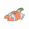 Spongebob 'Patrick Eating in Bed' Enamel Pin