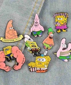 Alternative view of Spongebob 'Patrick | Freeform Jazz' Enamel Pin