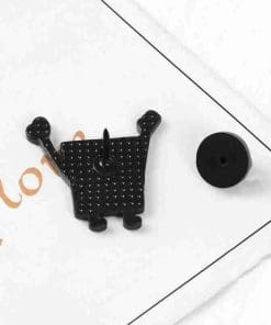 Alternative view of Spongebob 'Pencil Drawing' Enamel Pin